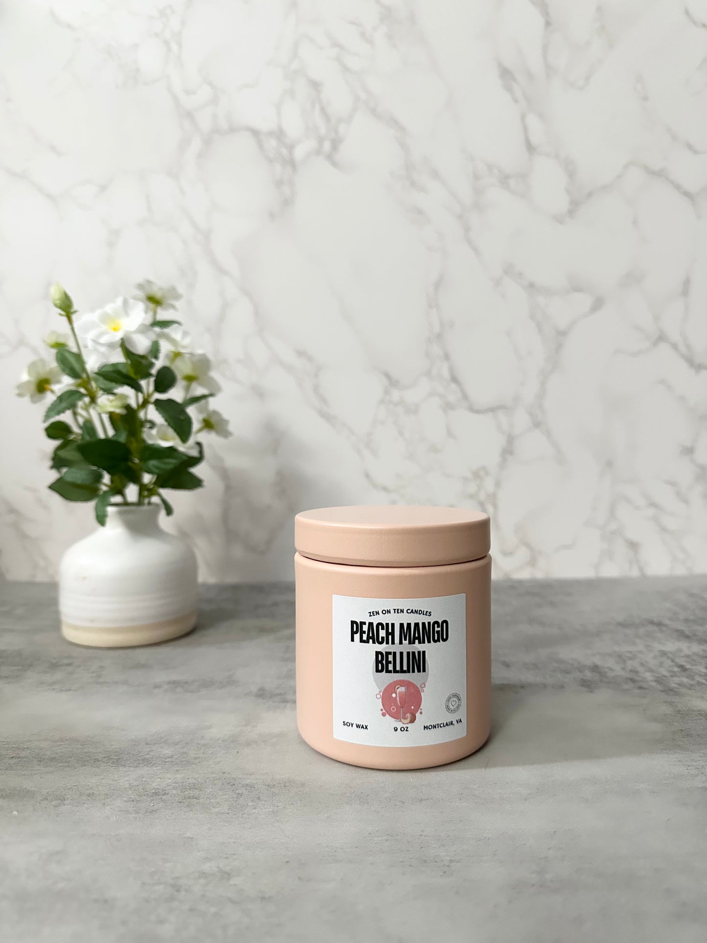 Peach Mango Bellini 9 oz Candle