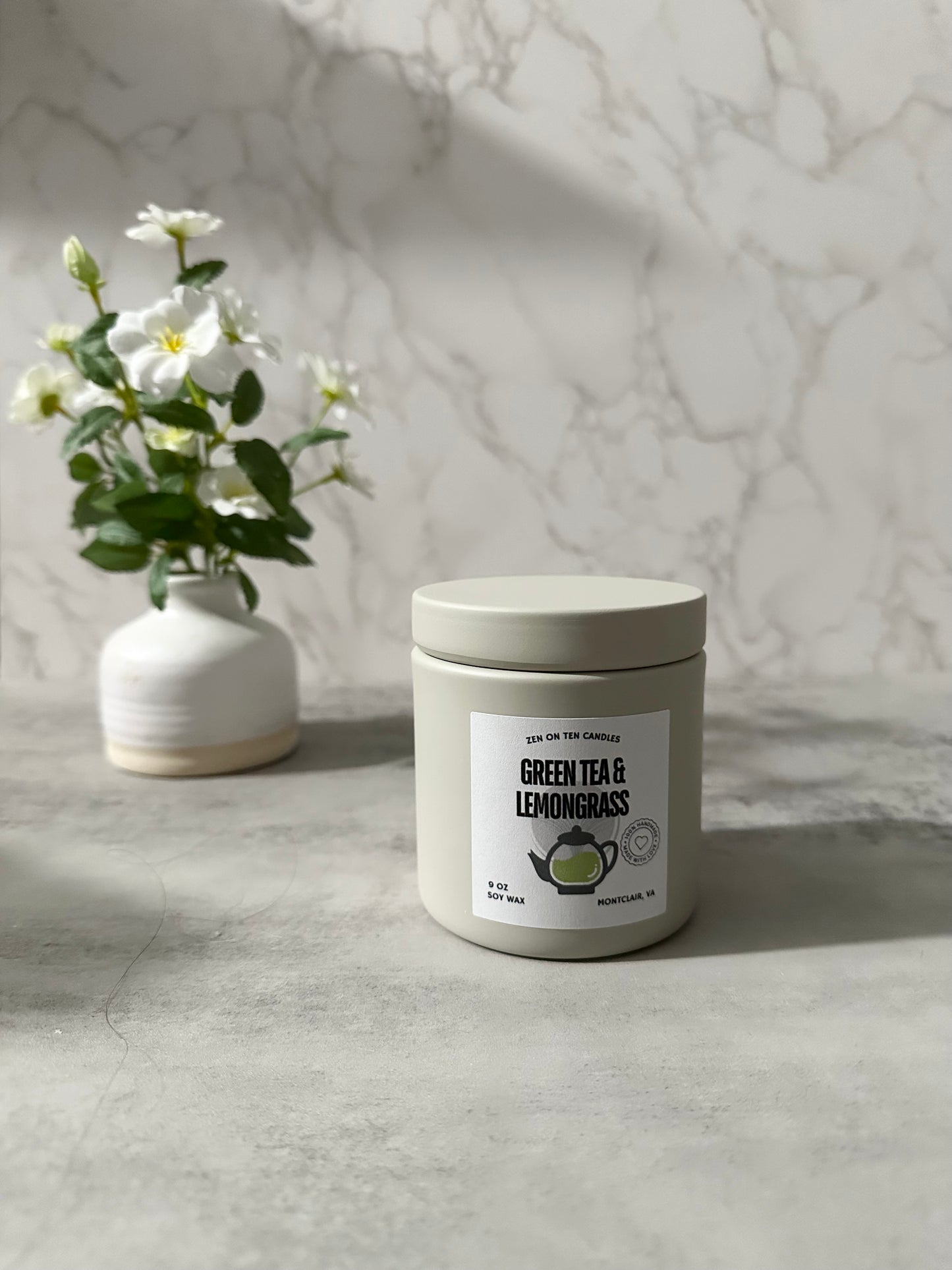 Green Tea & Lemongrass 9 oz Candle